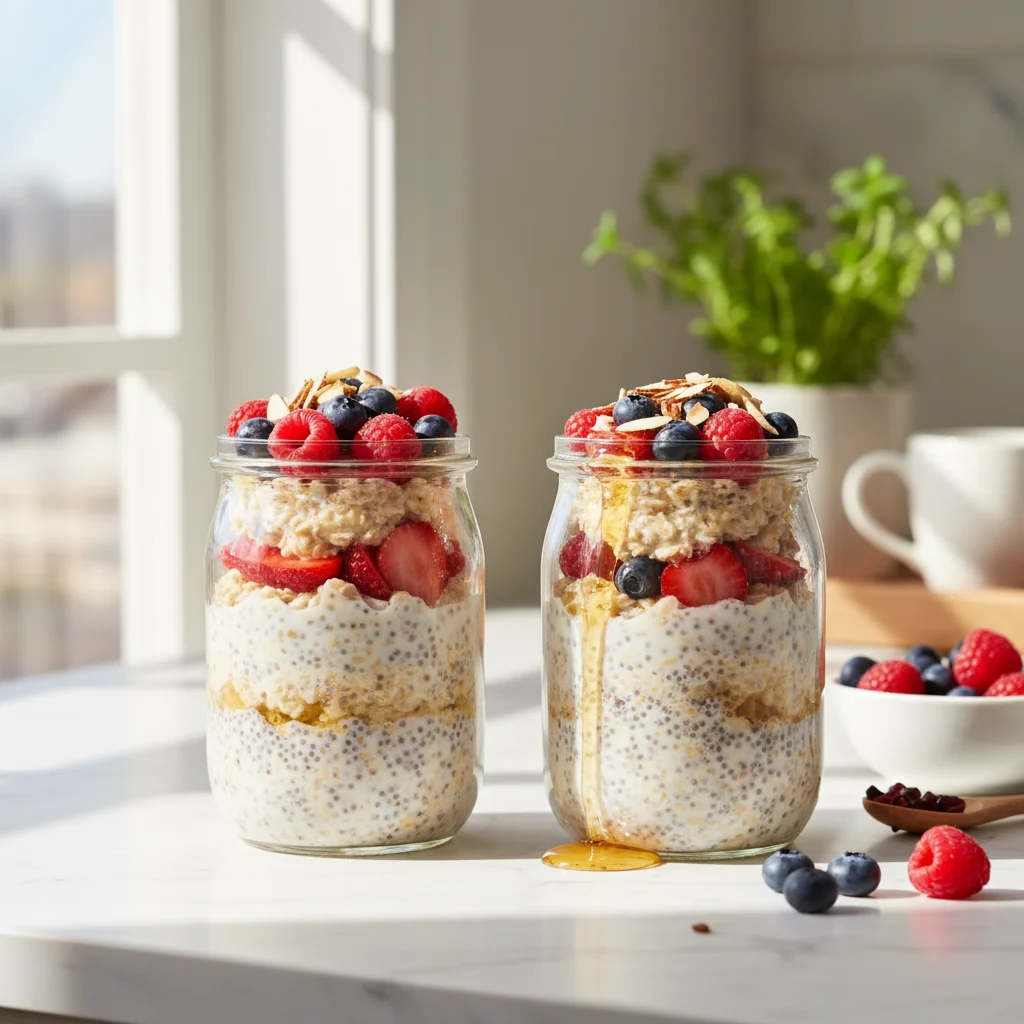 Image of Berry Protein Overnight Oats
