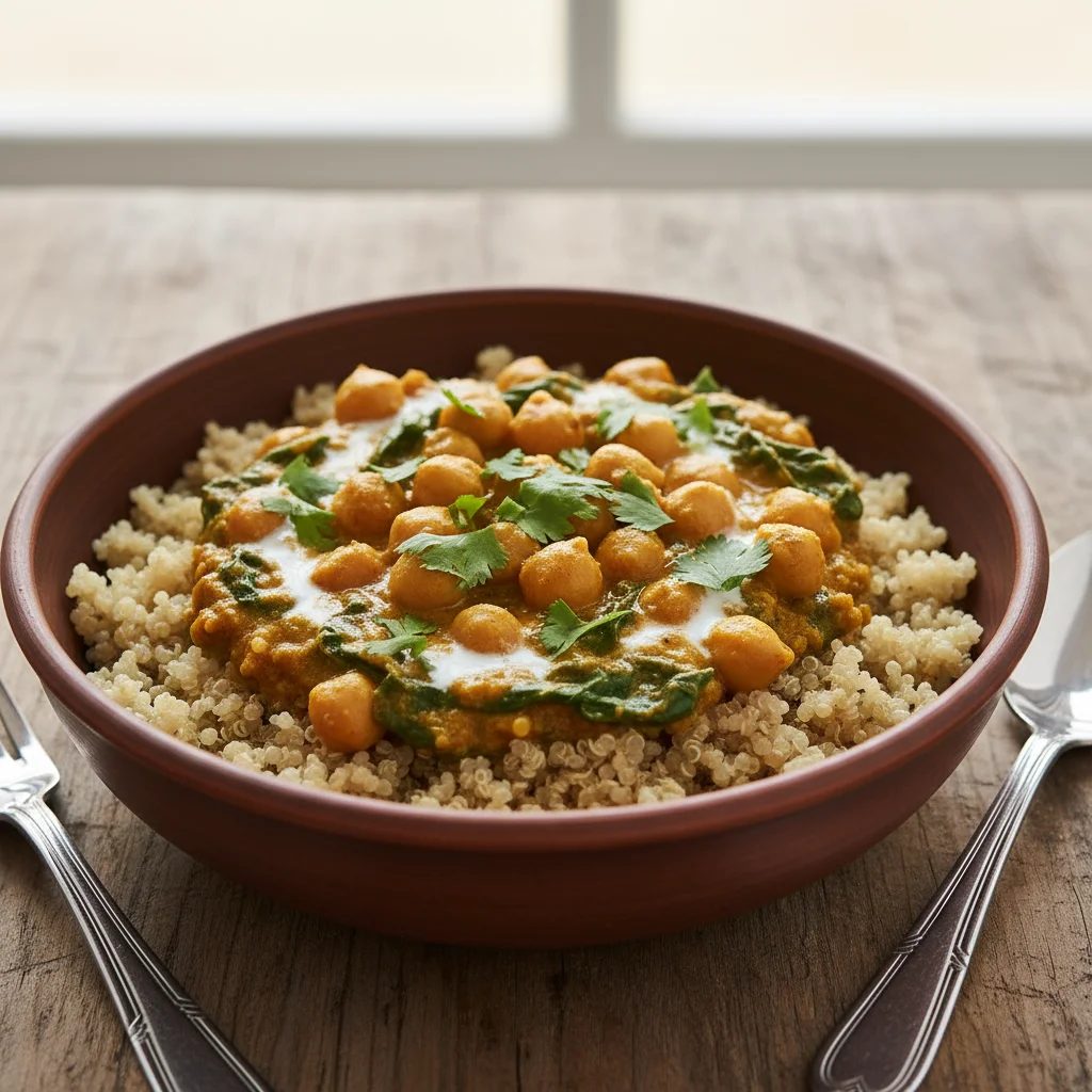 Image of Chickpea Spinach Protein Curry