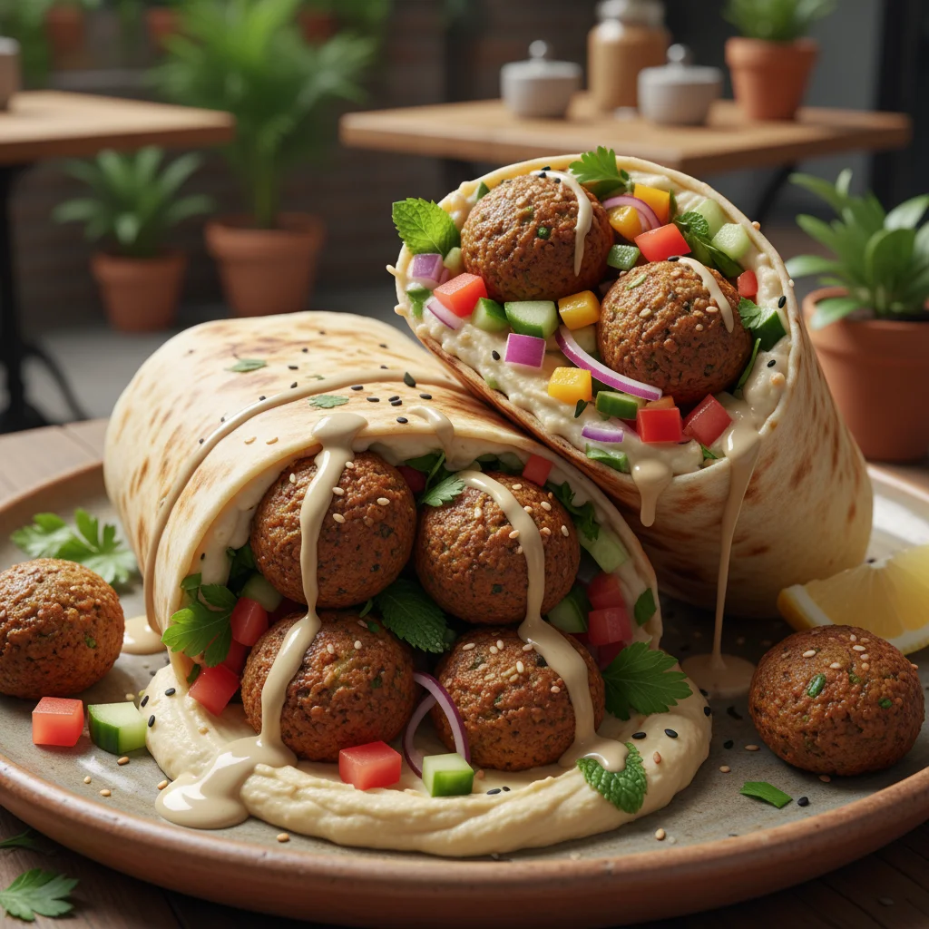 Image of Jumbo Falafel Wrap