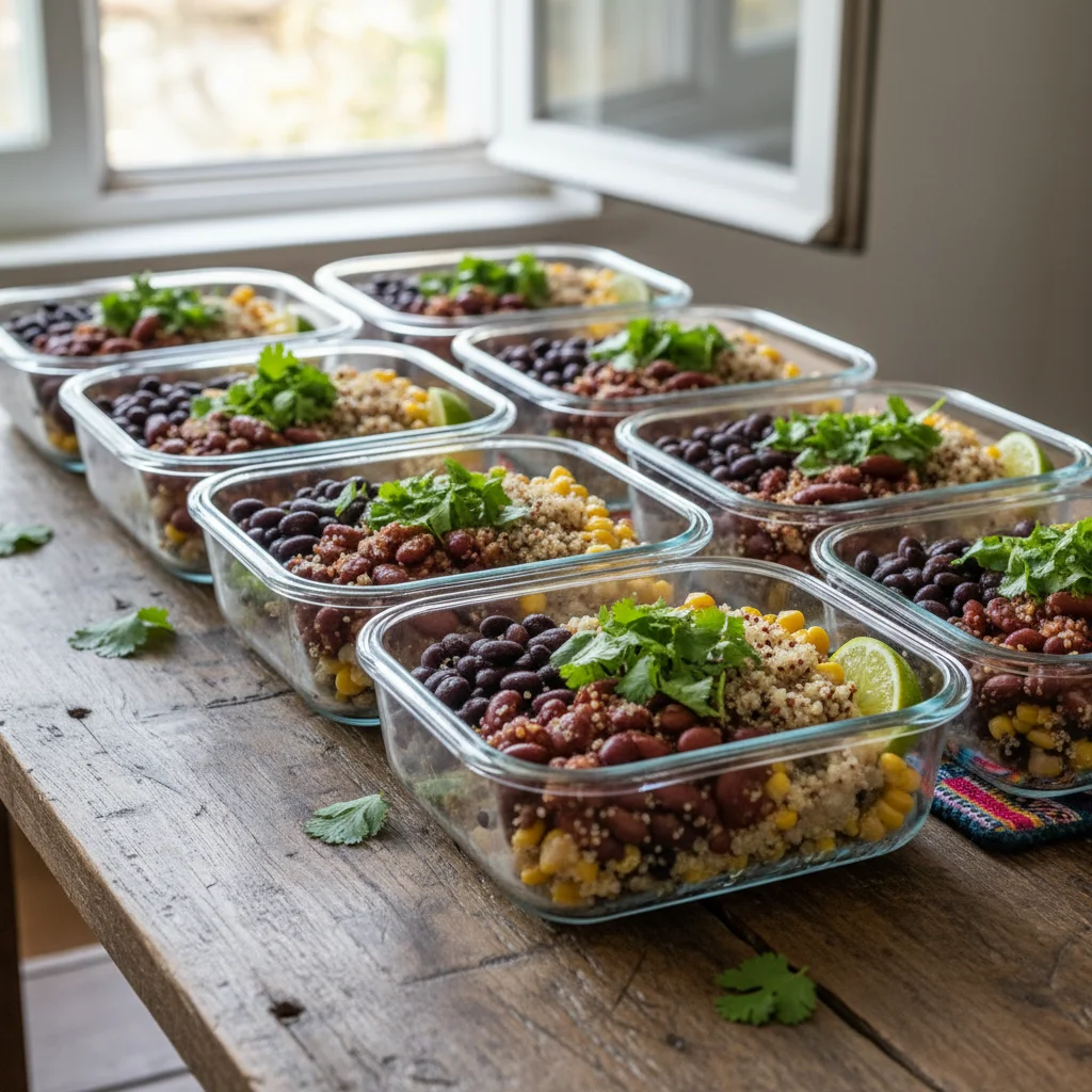 Image of Mexican Bean Prep Bowls