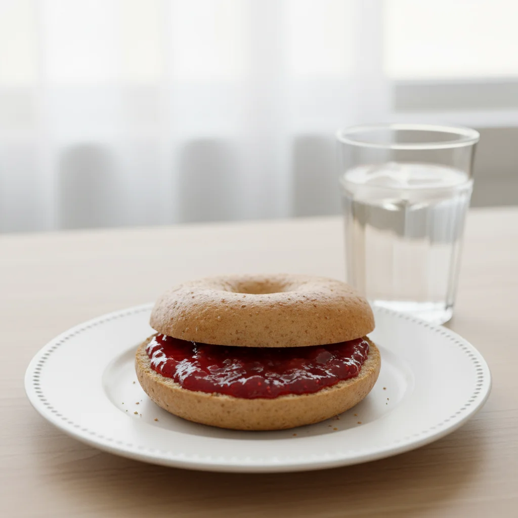 Image of Quick Bagel with Jam