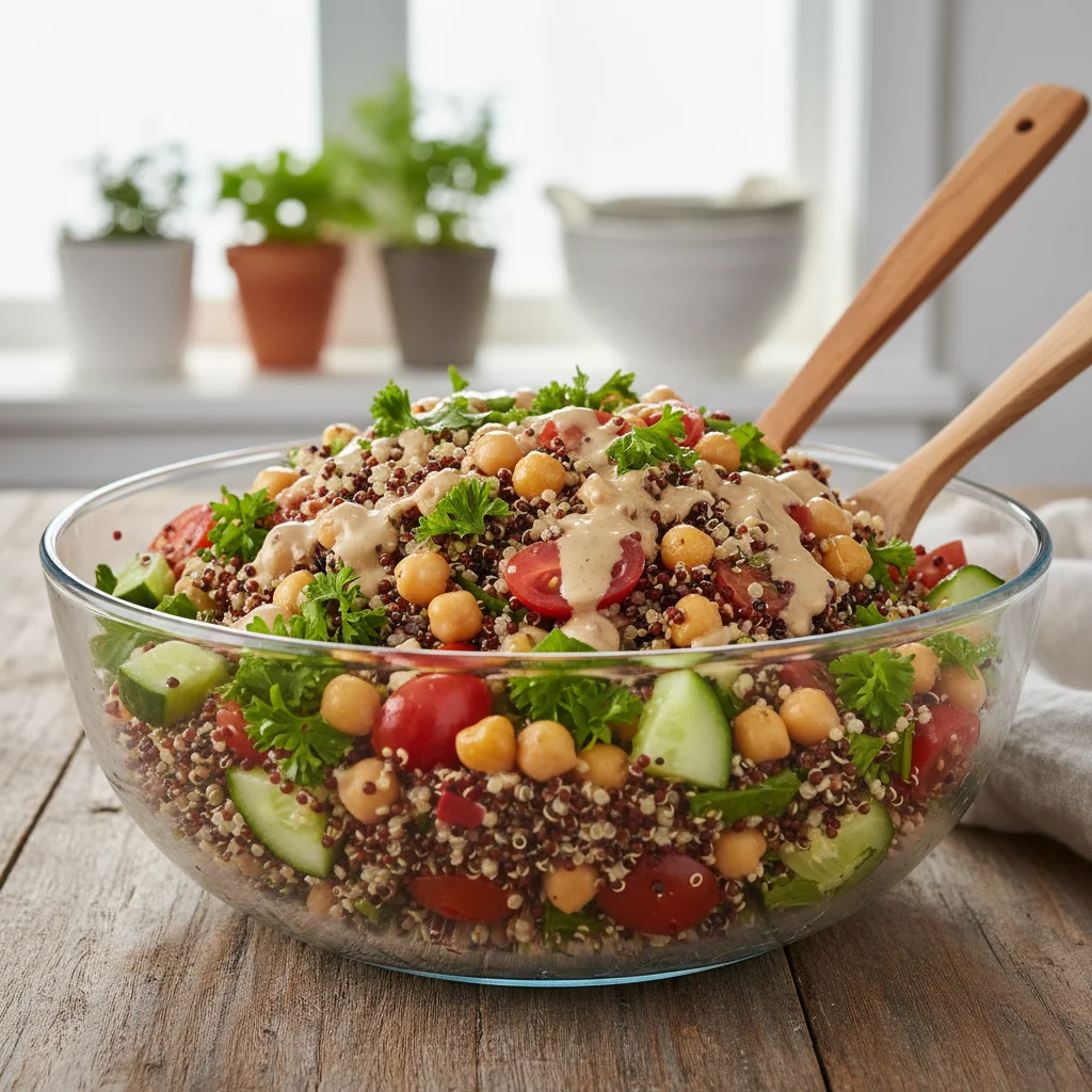 Image of Quinoa Chickpea Recovery Salad