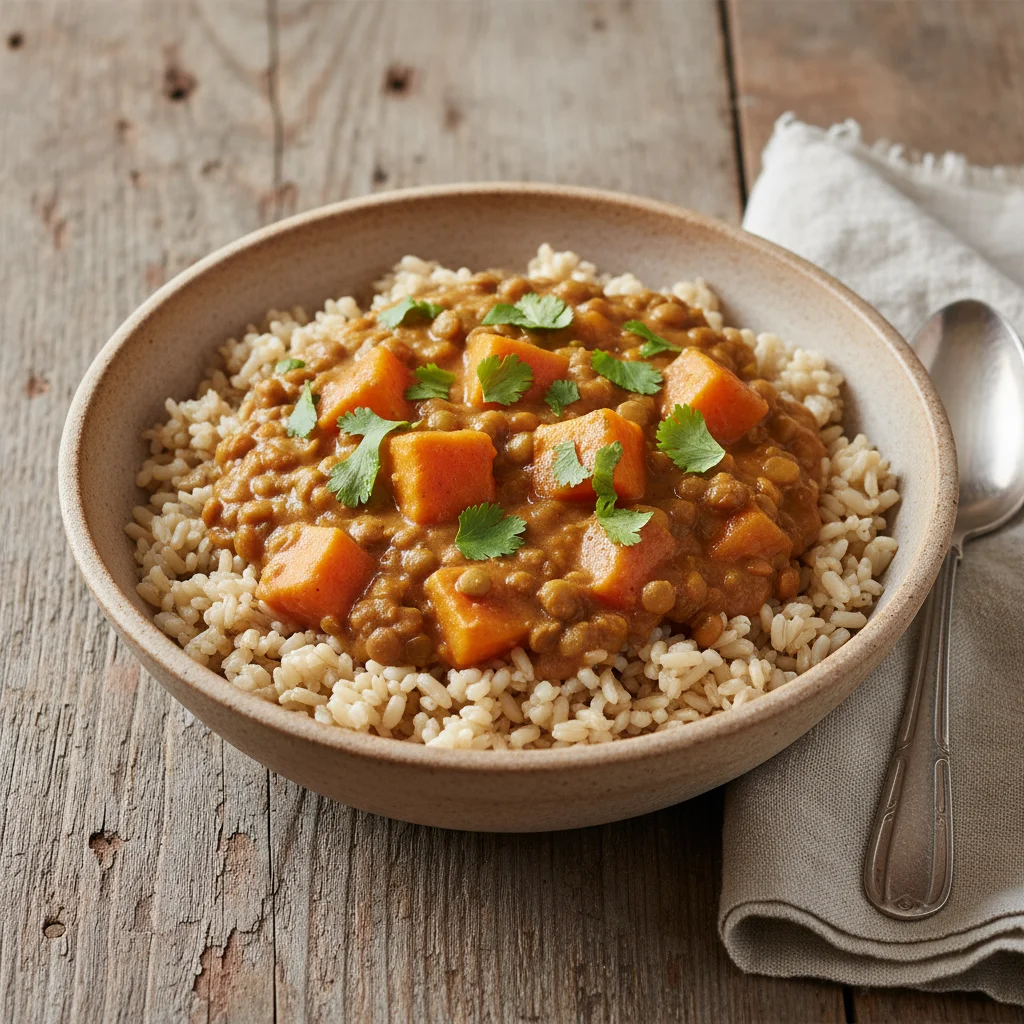 Image of Spiced Peanut Lentil Stew